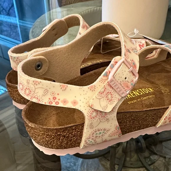 New in Box! $150 Birkenstock Rare Floral Pink Sandals sz 39 8/9 - Picture 8 of 10